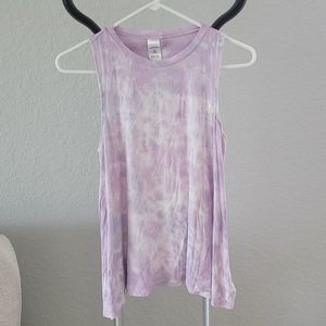 Nordstrom Girls Purple Tie dye Tank Top